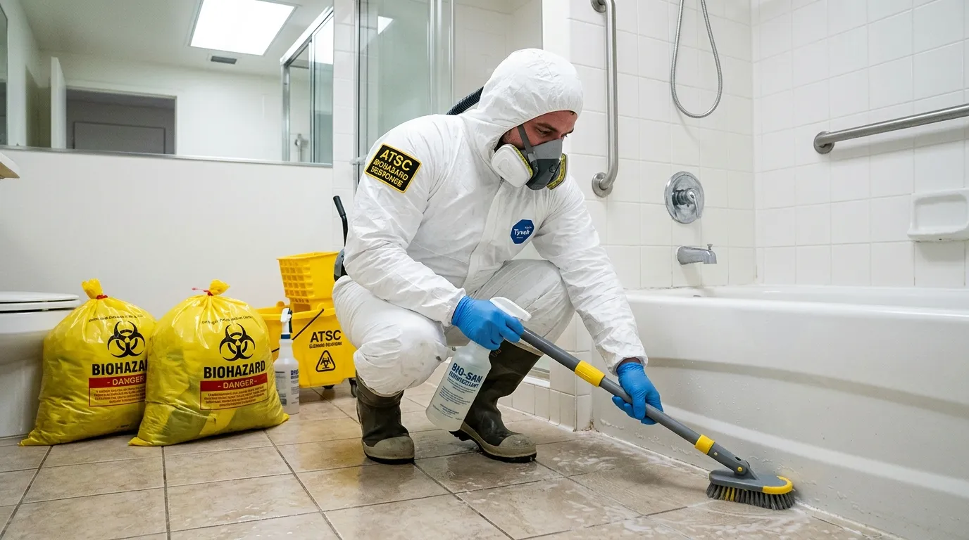 Decontamination equipment deployed for Blood Cleanup in Ada